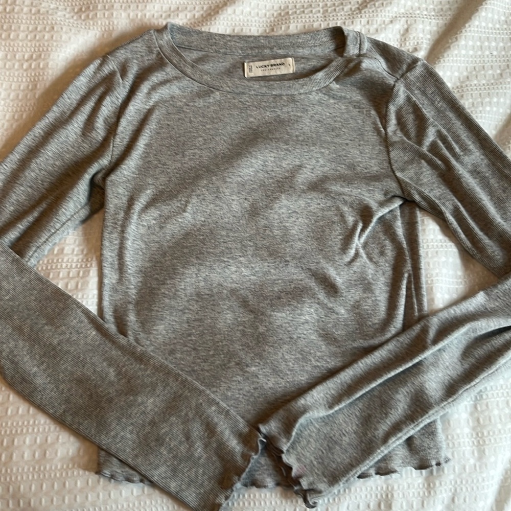 LUCKY BRAND Grey Long Sleeve
